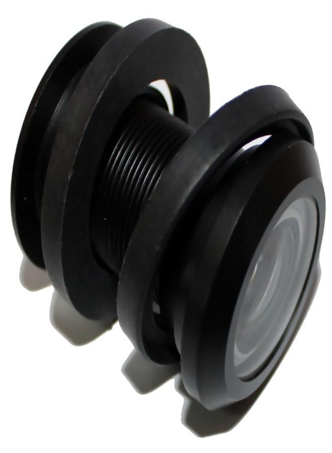 RiseOm Door Eye 180 Degree Viewer made of Brass (Black, pack of 1) - Image 1